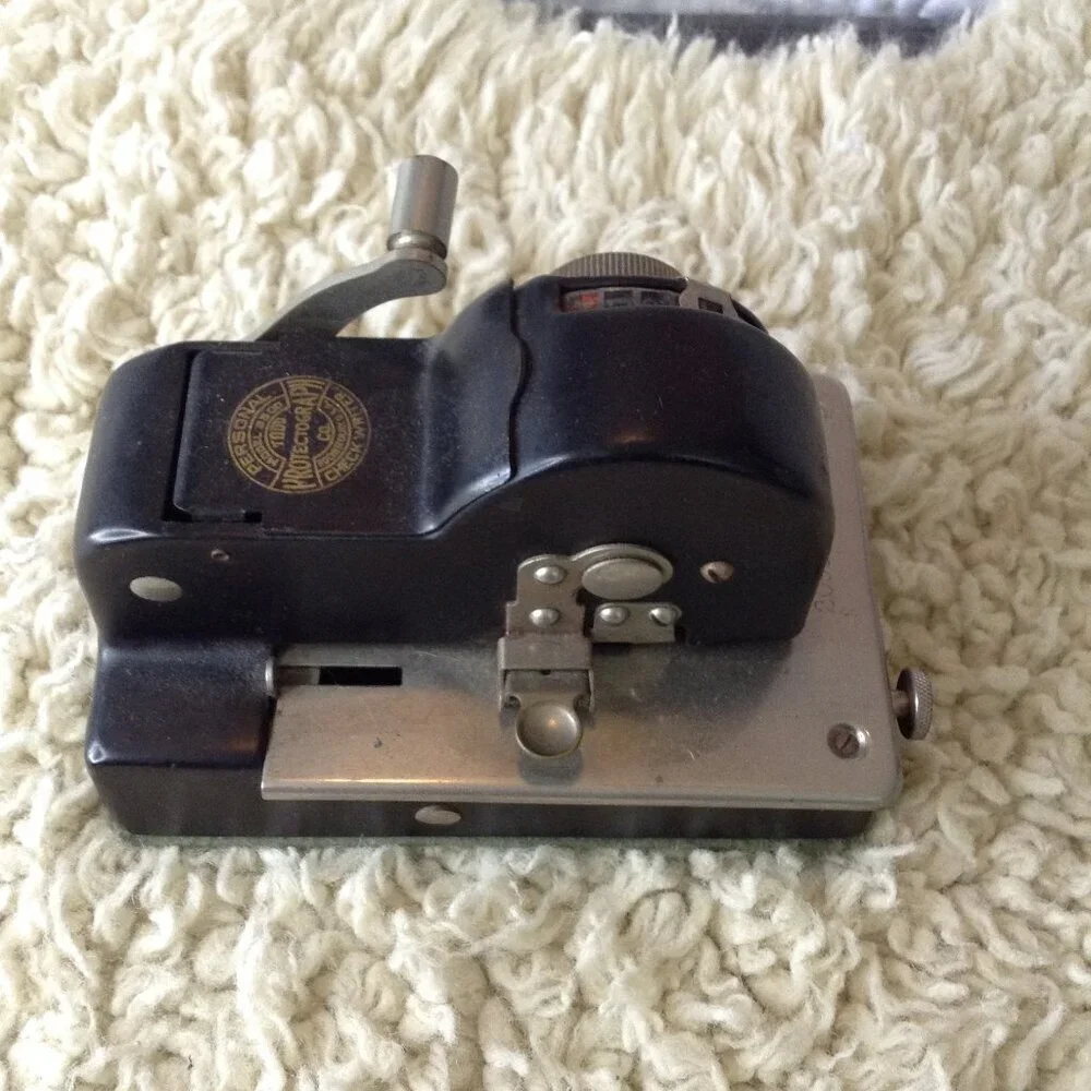ANTIQUE/VTG Todd Protectograph, Check Writer; Nostalgic, Old Timey, Memories